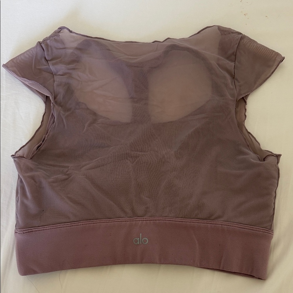 ALO Yoga Dusty Purple Crop Top